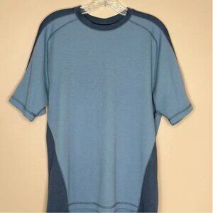 Prana Men's Two Tone Blue Flow T-Shirt Climbing Size XL